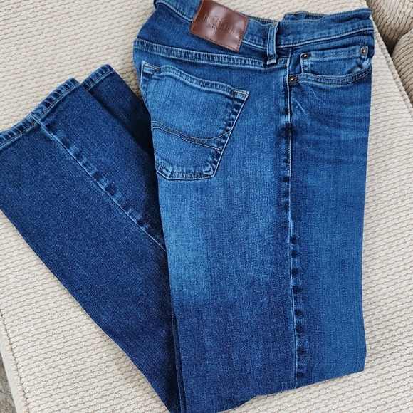 Hollister Men's Slim Fit Jeans in Deep Blue, 30x32, Classic Straight - Picture 1 of 6